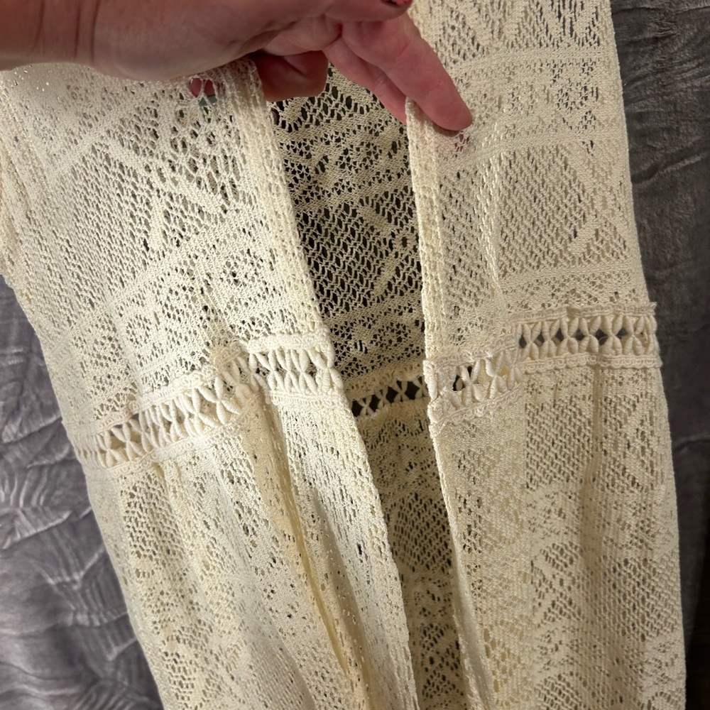 GUC Rock 41 sleeveless Lace Duster Kimono - Picture 5 of 5